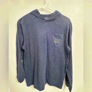 Boys XL (16-18) long sleeve vineyard vines blue with green whale